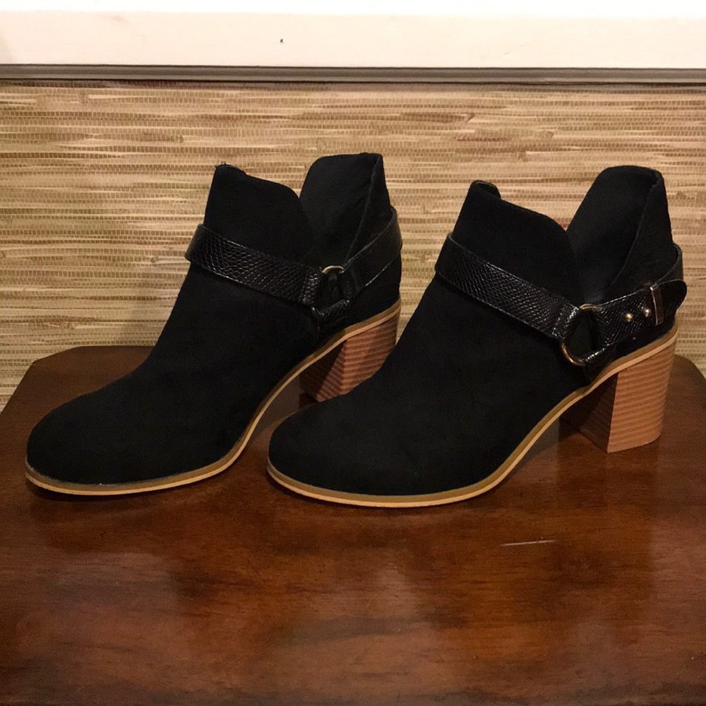 Black booties from Nordstrom.